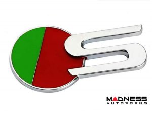 Jaguar Custom Emblem - S Sport - Chrome Finish - Green/Red